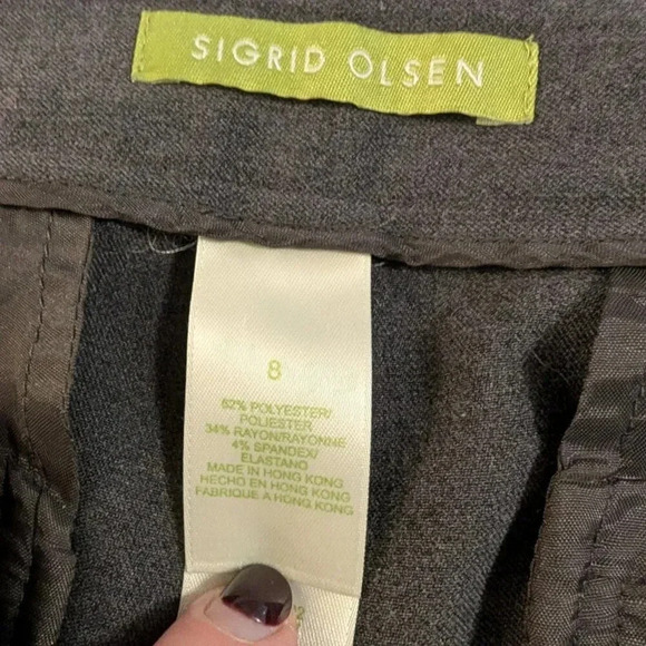 Sigrid Olsen Gray Dress Pants "Modernist" Size 8 - Picture 6 of 6